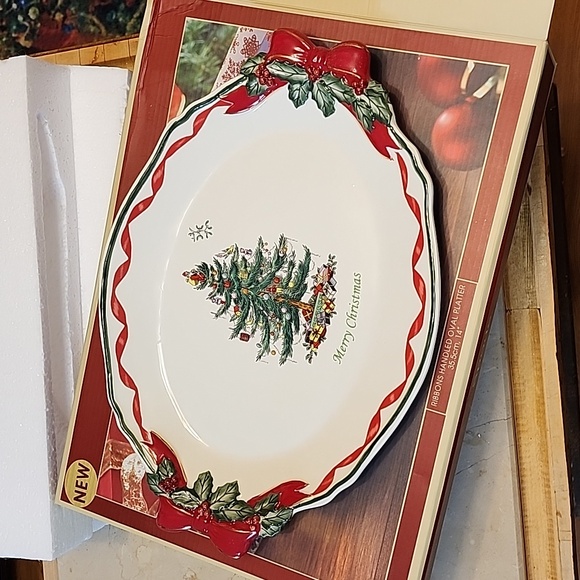 Beautiful SPODE CHRISTMAS TREE SERVING PLATTER - Picture 2 of 2